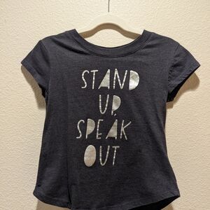 Kids Black Graphic Tee